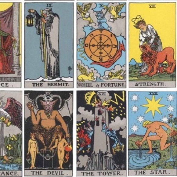 DESIGNER VINTAGE THE STAR TAROT CARD STAINLESS STEEL PENDANT NECKLACE**NEW! - Picture 5 of 9